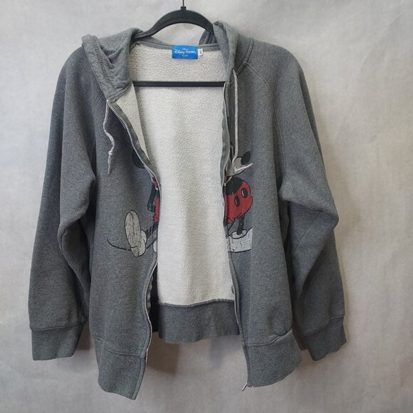 Disney Zip Sweater Large Mickey Mouse Ears Hoodie Zip Up Tokyo Resort Souvenir - Picture 8 of 13